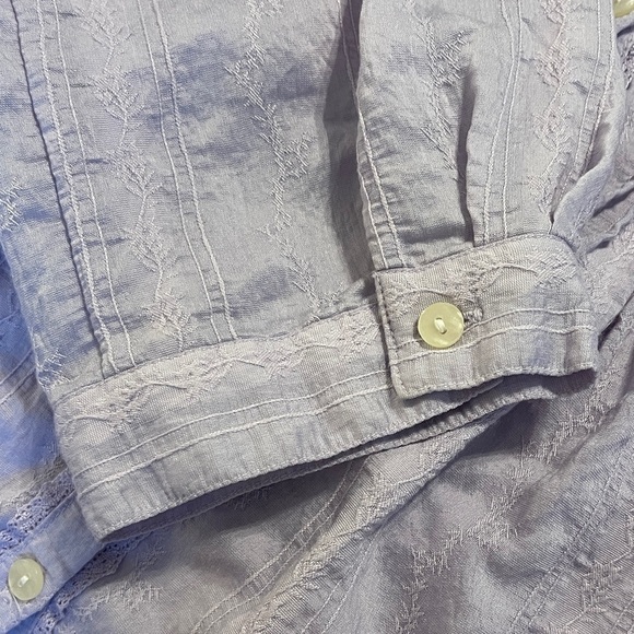 *Like New* George ME by Mark Eisen Lavender Button-Up Women's Top - Picture 7 of 7